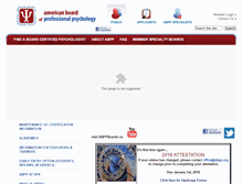 Tablet Screenshot of abpp.org